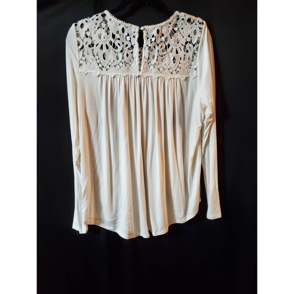 NWOT Philosophy Lace Top LS Top, Large - Picture 2 of 4